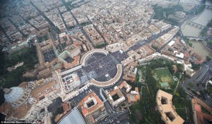 The largest crowd in Vatican history: Well over 1 million people (click to enlarge)